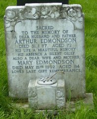 Edmondson gravestone