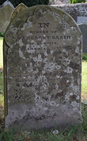 Garth gravestone