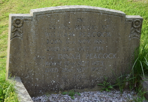 Peacock gravestone
